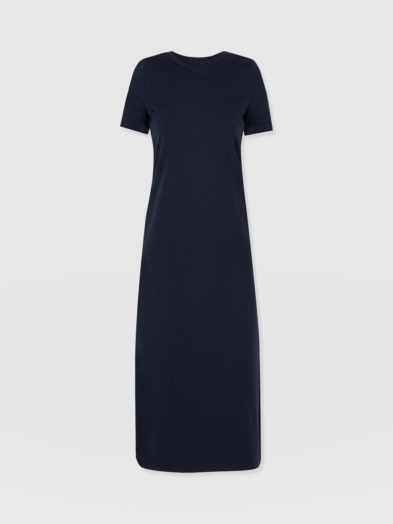 Easy T-Shirt Midi Dress - Navy - Women's Dresss | Saint + Sofia® USA